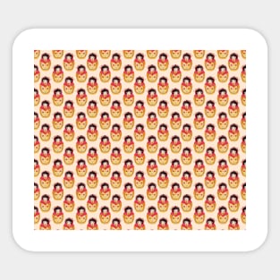 Russian Doll Pattern Sticker